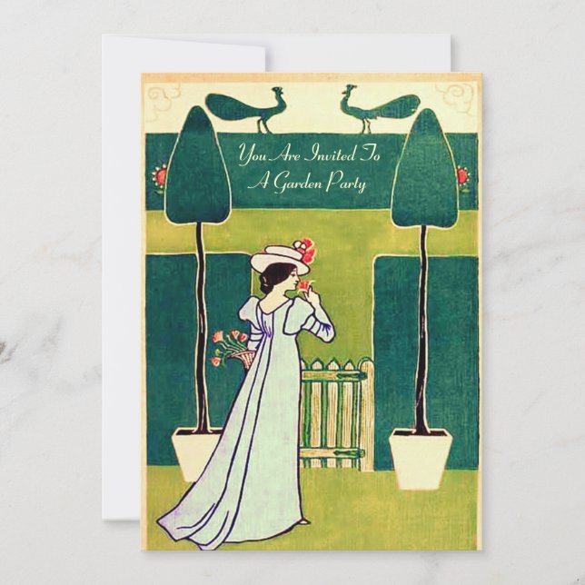 Invitación Fiesta de jardín (Anverso)