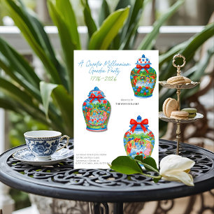 Invitación Fiesta de Jardín del 250 Aniversario del Jarrón de