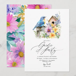 Invitación Fiesta de Jardín Floral de Primavera para Cualquie