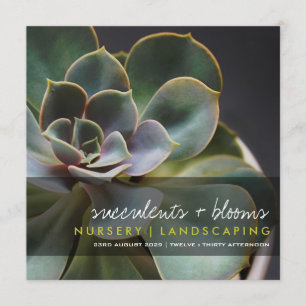 Invitación Fiesta de jardín moderna de la flor de la foto