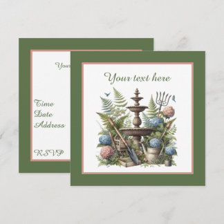 Invitación Fiesta de jardinería