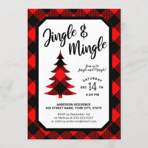 Invitación Fiesta de jingle y melodía de búfalo