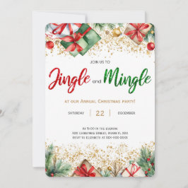 Invitación Fiesta De Jingle Y Mingle