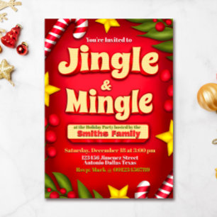 Invitación Fiesta de jingle y mingle
