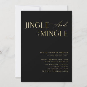 Invitación Fiesta de Jingle y Mingle Corporate Company Navida