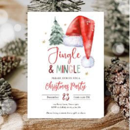 Invitación Fiesta de Jingle y Mingle Navidad de Santa Fe