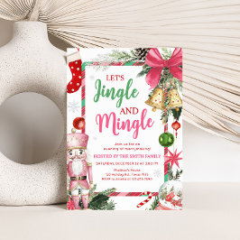 Invitación Fiesta de Jingle y Mingle Navidades
