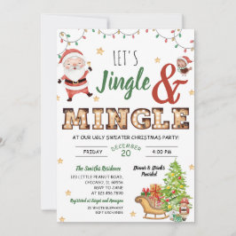 Invitación Fiesta de Jingle y Mingle Ugly Sweater