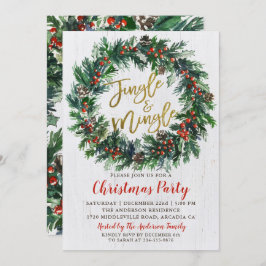 Invitación Fiesta de jingle y Navidades de mingle de Rusia
