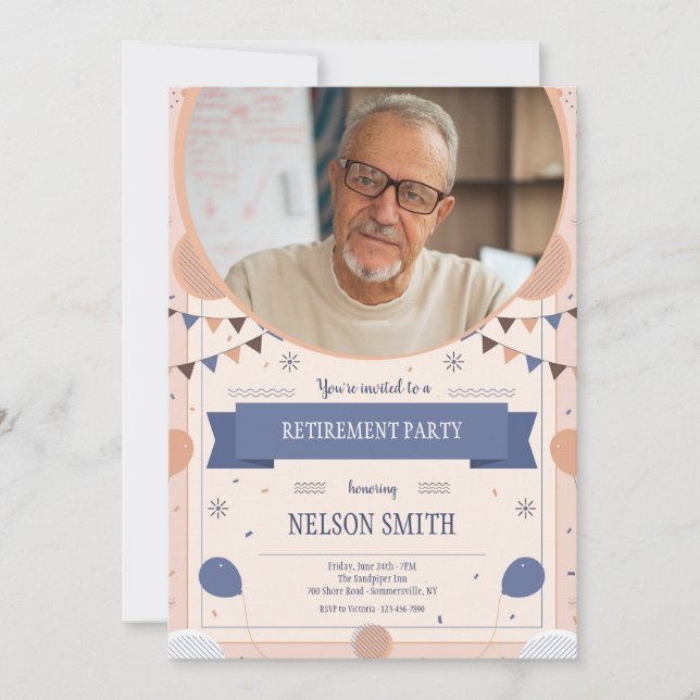 Invitación Fiesta de Jubilación (Anverso)