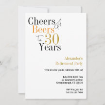 Fiesta de Jubilación 30 años Saludos y cervezas mí