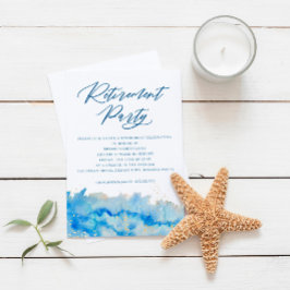 Invitación Fiesta de Jubilación de Acuarela de Elegancia Cost