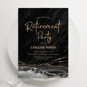 Invitación Fiesta de Jubilación de Agentes de Oro Negro
