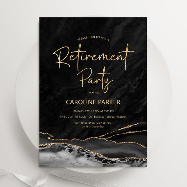 Invitación Fiesta de Jubilación de Agentes de Oro Negro (Subido por el creador)