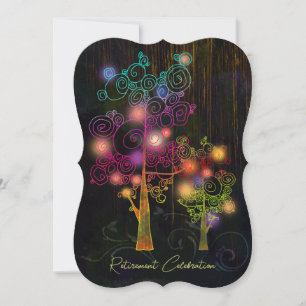 Invitación Fiesta de Jubilación de Árboles de Espiral de Gran