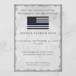Invitación Fiesta de Jubilación de Bandera de la Policía Delg