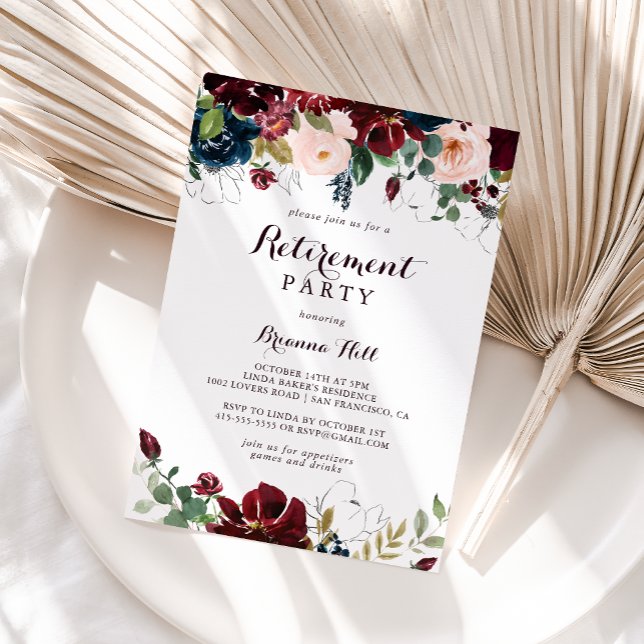 Invitación Fiesta de Jubilación de Caída Ilustrado por Acuare (Subido por el creador)