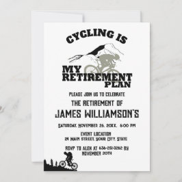 Invitación Fiesta de jubilación de ciclismo retirado
