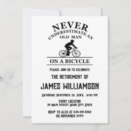 Invitación Fiesta de jubilación de ciclismo retirado