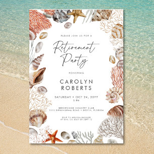 Invitación Fiesta de Jubilación de Conchas de Playa Costera
