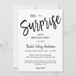 Invitación Fiesta de Jubilación de Cumpleaños de Sorpresa min