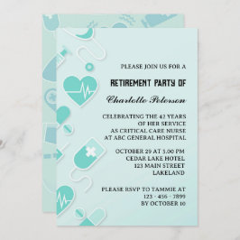 Invitación Fiesta de Jubilación de Enfermeras Moderno y Único