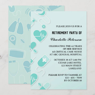 Invitación Fiesta de Jubilación de Enfermeras Moderno y Único