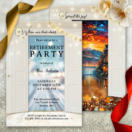 Invitación Fiesta de jubilación de fin de año de vacaciones