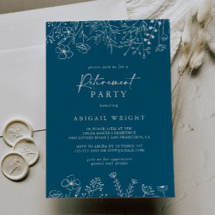 Invitación Fiesta de Jubilación de Flores Silvestres de la Ma