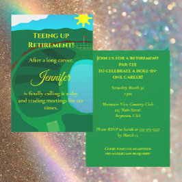 Invitación Fiesta de Jubilación de Golf, Hora de Salida de Ju