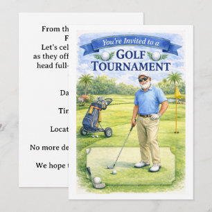 Invitación Fiesta de Jubilación de Golfista 