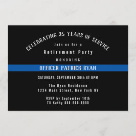 Invitación Fiesta de Jubilación de la Bandera de la Línea Azu