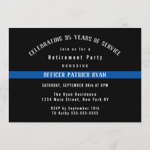 Invitación Fiesta de Jubilación de la Bandera de la Línea Azu