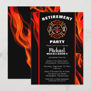 Invitación Fiesta de Jubilación de la Bomba de Bomberos