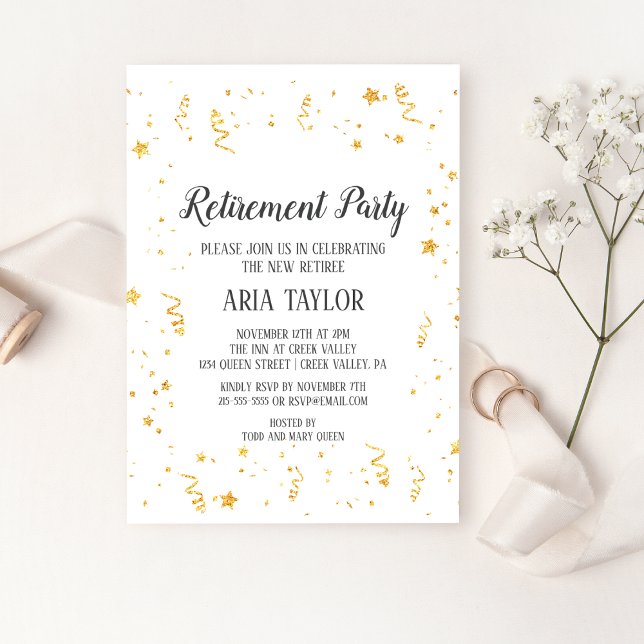 Invitación Fiesta de Jubilación de la Celebración del Oro (Subido por el creador)