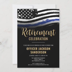 Invitación Fiesta de Jubilación de la Línea Azul de la Policí