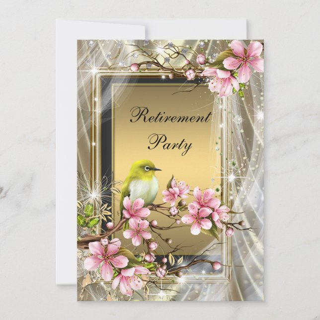 Invitación Fiesta de Jubilación de la Mujer (Anverso)
