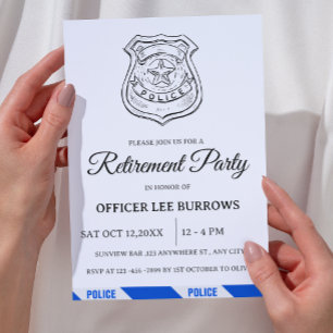 Invitación Fiesta de Jubilación de la Policía