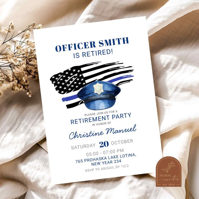 Invitación Fiesta de Jubilación de la Policía (Subido por el creador)