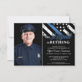 Invitación Fiesta de Jubilación de la Policía, foto delgada d