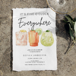 Invitación Fiesta de Jubilación de las Cinco en Todas Partes