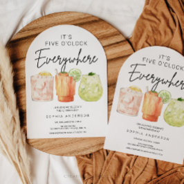 Invitación Fiesta de Jubilación de las Cinco en Todas Partes