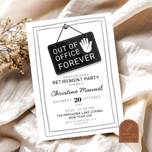 Invitación Fiesta de Jubilación de mano de obra