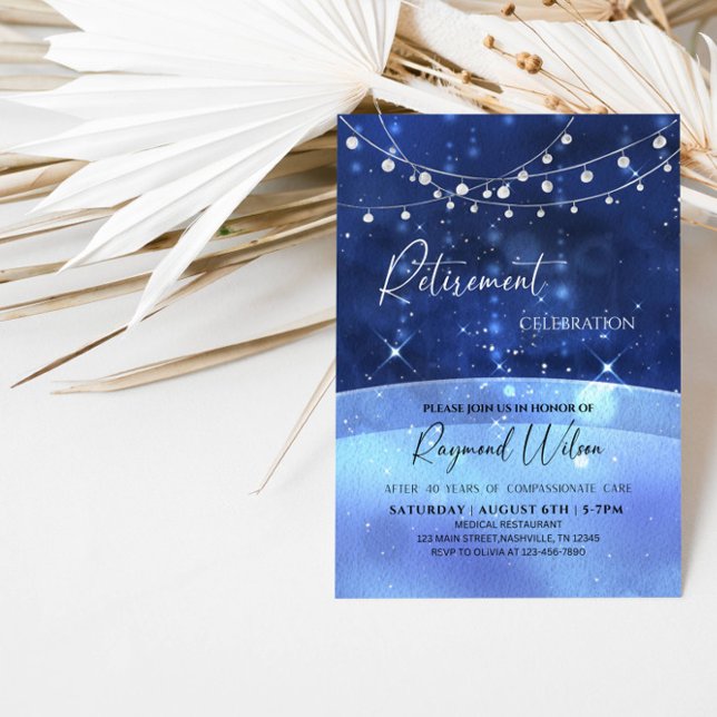 Invitación Fiesta de Jubilación de Médico nocturno pacífico (Subido por el creador)