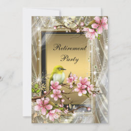 Invitación Fiesta de jubilación de mujer