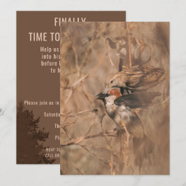 Invitación Fiesta de jubilación de observador de aves diverti