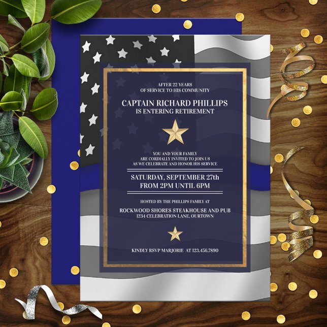 Invitación Fiesta de Jubilación de Oficial de Policía (Subido por el creador)