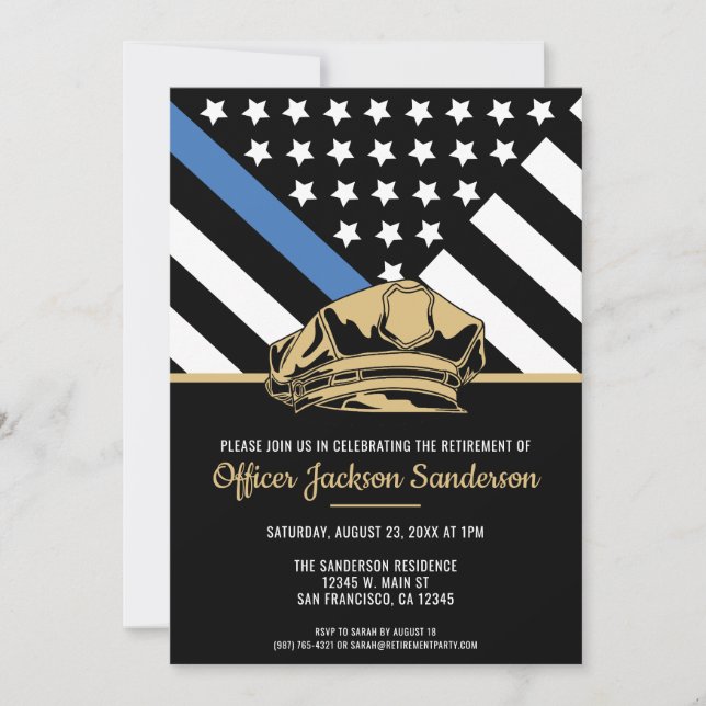 Invitación Fiesta de Jubilación de Policía
