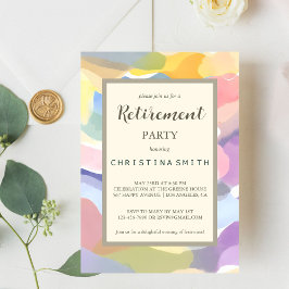 Invitación Fiesta de Jubilación de Primavera Pastel Estético 