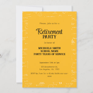 Invitación Fiesta de Jubilación de Profesor de Matemáticas Am